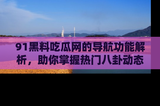 91黑料吃瓜网的导航功能解析,助你掌握热门八卦动态