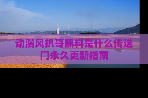 动漫风扒哥黑料是什么传送门永久更新指南