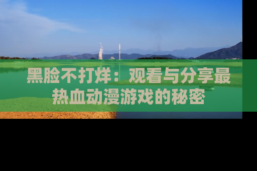 黑脸不打烊：观看与分享最热血动漫游戏的秘密