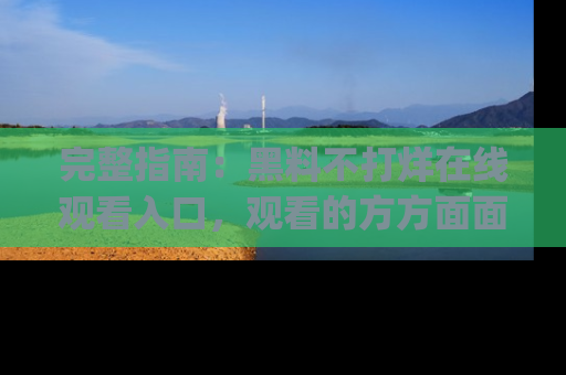 完整指南:黑料不打烊在线观看入口,观看的方方面面与app选择