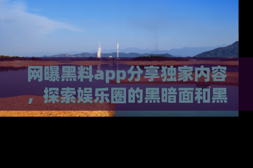 网曝黑料app分享独家内容,探索娱乐圈的黑暗面和黑料