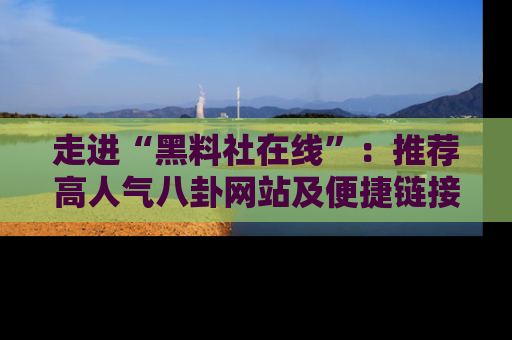 走进“黑料社在线”:推荐高人气八卦网站及便捷链接的全面指南
