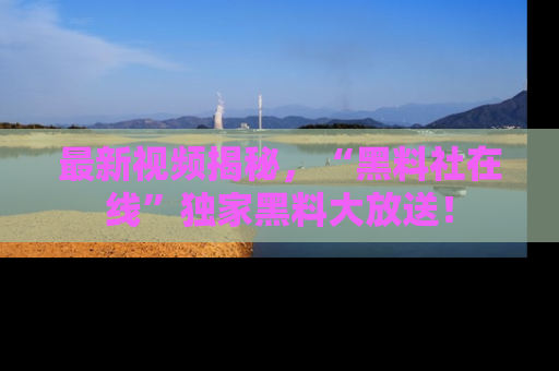 最新视频揭秘,“黑料社在线”独家黑料大放送!